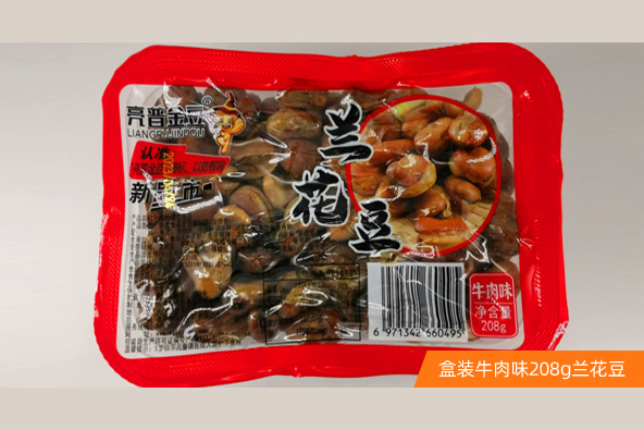 盒装牛肉味208g兰花豆